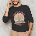 Unearth a Story 2026 Summer Reading Program Flowers Book Unisex Long Sleeve T-Shirt