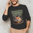 Unearth A Story Fox Reads a Book Unisex Long Sleeve T-Shirt