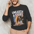Unearth A Story Rainbow Treasure Book Unisex Long Sleeve T-Shirt Unearth A Story Rainbow Treasure Book Unisex Long Sleeve T-Shirt