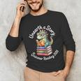 Unearth a Story Summer Reading 2026 Book Lover Dino Fun Unisex Long Sleeve T-Shirt