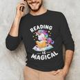Unicorn Teacher Reading Is Magical Book Unisex Long Sleeve T-Shirt Unicorn Teacher Reading Is Magical Book Unisex Long Sleeve T-Shirt
