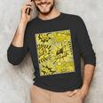 Varsity-Gold Yellow Comic Book University Varsity-Gold Unisex Long Sleeve T-Shirt