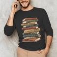 Vintage Books History Retro Book Lover Teacher Unisex Long Sleeve T-Shirt Vintage Books History Retro Book Lover Teacher Unisex Long Sleeve T-Shirt