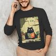 Vintage Japanese Cat Book Lovers Librarian Cat Dad Teacher Unisex Long Sleeve T-Shirt Vintage Japanese Cat Book Lovers Librarian Cat Dad Teacher Unisex Long Sleeve T-Shirt
