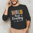 Wild About Reading Book Lover Bookworm Library Day Unisex Long Sleeve T-Shirt