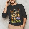 Wild About Reading Reading Books And Bookworm Library Day Unisex Long Sleeve T-Shirt Wild About Reading Reading Books And Bookworm Library Day Unisex Long Sleeve T-Shirt