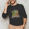 Wild About Reading Books Lovers Novelty Bookworm Library Day Unisex Long Sleeve T-Shirt