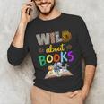 Wild About Reading Books Reader Bookworm Animals Book Lover Unisex Long Sleeve T-Shirt Wild About Reading Books Reader Bookworm Animals Book Lover Unisex Long Sleeve T-Shirt