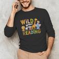 Wild About Reading Kid Love Wild Animal Books Back To School Unisex Long Sleeve T-Shirt Wild About Reading Kid Love Wild Animal Books Back To School Unisex Long Sleeve T-Shirt