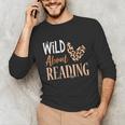 Wild About Reading Teacher Books Reader Lovers Leopard Zebra Unisex Long Sleeve T-Shirt