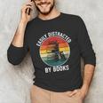 Women's Easily Distracted By Books Unisex Long Sleeve T-Shirt