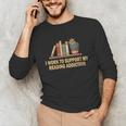 I Work To Support My Reading Addiction Books Lover Unisex Long Sleeve T-Shirt