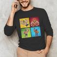 Wrestling Comic Book Wrestler Mexican Lucha Libre Mask Unisex Long Sleeve T-Shirt