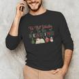 Xmas Books Tis The Season To Be Reading Book Lover Unisex Long Sleeve T-Shirt