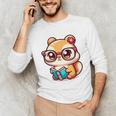Adorable Book Lover Chipmunk With Reading Glasses Cute Premium Unisex Long Sleeve T-Shirt Adorable Book Lover Chipmunk With Reading Glasses Cute Premium Unisex Long Sleeve T-Shirt