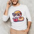 Adorable Book Lover Rattlesnake With Reading Glasses Cute Unisex Long Sleeve T-Shirt
