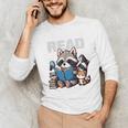 Animals Raccoon Reading Book Librarian Across America Kids Unisex Long Sleeve T-Shirt