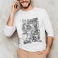 Apocalypse St John Devours The Book 1498 DüRer Angels Unisex Long Sleeve T-Shirt Apocalypse St John Devours The Book 1498 DüRer Angels Unisex Long Sleeve T-Shirt
