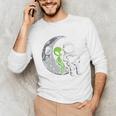 Astronaut Reading Book To Alien Moon Space Women Kids Men Premium Tri-Blend Unisex Long Sleeve T-Shirt Astronaut Reading Book To Alien Moon Space Women Kids Men Premium Tri-Blend Unisex Long Sleeve T-Shirt