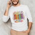 Boho Floral Book Big Fan Of Human Rights Liberal Protest Unisex Long Sleeve T-Shirt