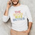 The Book Was Better Retro 70s Vintage Premium Tri-Blend Unisex Long Sleeve T-Shirt