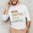 Book Chapter Verse Christian Bible Reformed Theology Unisex Long Sleeve T-Shirt Book Chapter Verse Christian Bible Reformed Theology Unisex Long Sleeve T-Shirt