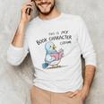 This Is My Book Character Costume I Pigeon Reading Tee Unisex Long Sleeve T-Shirt