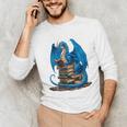 Book Lover Bookworm Reading Books Dragon Premium Tri-Blend Unisex Long Sleeve T-Shirt