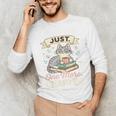 Book Lover Cute Cat Coffee Just 1 More Chapter Cozy Reading Unisex Long Sleeve T-Shirt Book Lover Cute Cat Coffee Just 1 More Chapter Cozy Reading Unisex Long Sleeve T-Shirt