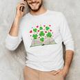 Book With Shamrocks Librarian Saint Patrick's Day Kids Unisex Long Sleeve T-Shirt