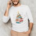 All Booked For Christmas Book Christmas Book Lover Librarian Unisex Long Sleeve T-Shirt