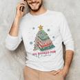 All Booked For Christmas Book Christmas Tree Lights Bookish Unisex Long Sleeve T-Shirt