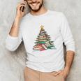All Booked For Christmas Book Christmas Tree Lights Xmas Unisex Long Sleeve T-Shirt