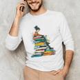 Books Abstract Artist Women Art Painting Books Unisex Long Sleeve T-Shirt Books Abstract Artist Women Art Painting Books Unisex Long Sleeve T-Shirt