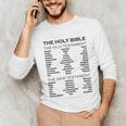 The Books Of The Bible Old And New Testament Complete List Unisex Long Sleeve T-Shirt The Books Of The Bible Old And New Testament Complete List Unisex Long Sleeve T-Shirt
