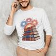 Books Fireworks 4th Of July Bookworm Patriotic Reader Unisex Long Sleeve T-Shirt Books Fireworks 4th Of July Bookworm Patriotic Reader Unisex Long Sleeve T-Shirt