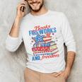 Books Fireworks And Freedom 4th Of July Book Lover Unisex Long Sleeve T-Shirt Books Fireworks And Freedom 4th Of July Book Lover Unisex Long Sleeve T-Shirt