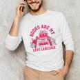 Books Are My Love Language Valentine Book Lover Unisex Long Sleeve T-Shirt