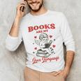 Books Are My LoveLanguage Cupid Valentines Unisex Long Sleeve T-Shirt Books Are My LoveLanguage Cupid Valentines Unisex Long Sleeve T-Shirt