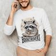 Booktrovert Raccoon Reading And Coffee For Book Lover Unisex Long Sleeve T-Shirt Booktrovert Raccoon Reading And Coffee For Book Lover Unisex Long Sleeve T-Shirt