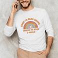 Born To Read Books Forced To Emails Vintage Retro Rainbow Unisex Long Sleeve T-Shirt Born To Read Books Forced To Emails Vintage Retro Rainbow Unisex Long Sleeve T-Shirt