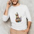 Cat Lover Tee Women Book Lover Reading Librarian Read Unisex Long Sleeve T-Shirt