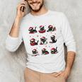 Cat Reading Books Lover Christmas Cat Lover Xmas Unisex Long Sleeve T-Shirt Cat Reading Books Lover Christmas Cat Lover Xmas Unisex Long Sleeve T-Shirt
