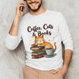 Coffee Cats And Books Lover For Women & Girls Coffee Unisex Long Sleeve T-Shirt Coffee Cats And Books Lover For Women & Girls Coffee Unisex Long Sleeve T-Shirt