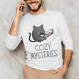 Cozy Mysteries Coffee And Novel For Book Lovers Unisex Long Sleeve T-Shirt
