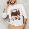 Cozy Reading Cabin Retreat Fall Bookish Autumn Cozy Reader Unisex Long Sleeve T-Shirt