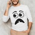 Creepy Face Carrot Halloween Book Character Costume Unisex Long Sleeve T-Shirt