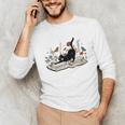Cute Cat Flower Garden Book Kitty Reading Floral Men Women Girls Kids Unisex Long Sleeve T-Shirt Cute Cat Flower Garden Book Kitty Reading Floral Men Women Girls Kids Unisex Long Sleeve T-Shirt