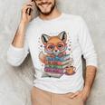 Cute Fox Read More Be Kind Stay Weird Reader Geek Book Lover Unisex Long Sleeve T-Shirt Cute Fox Read More Be Kind Stay Weird Reader Geek Book Lover Unisex Long Sleeve T-Shirt