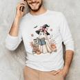 Cute Ghost Reading Book Librarian Book Lover Unisex Long Sleeve T-Shirt Cute Ghost Reading Book Librarian Book Lover Unisex Long Sleeve T-Shirt